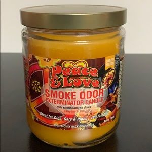 Peace & Love Smoke Odor Candle LIMITED EDITION